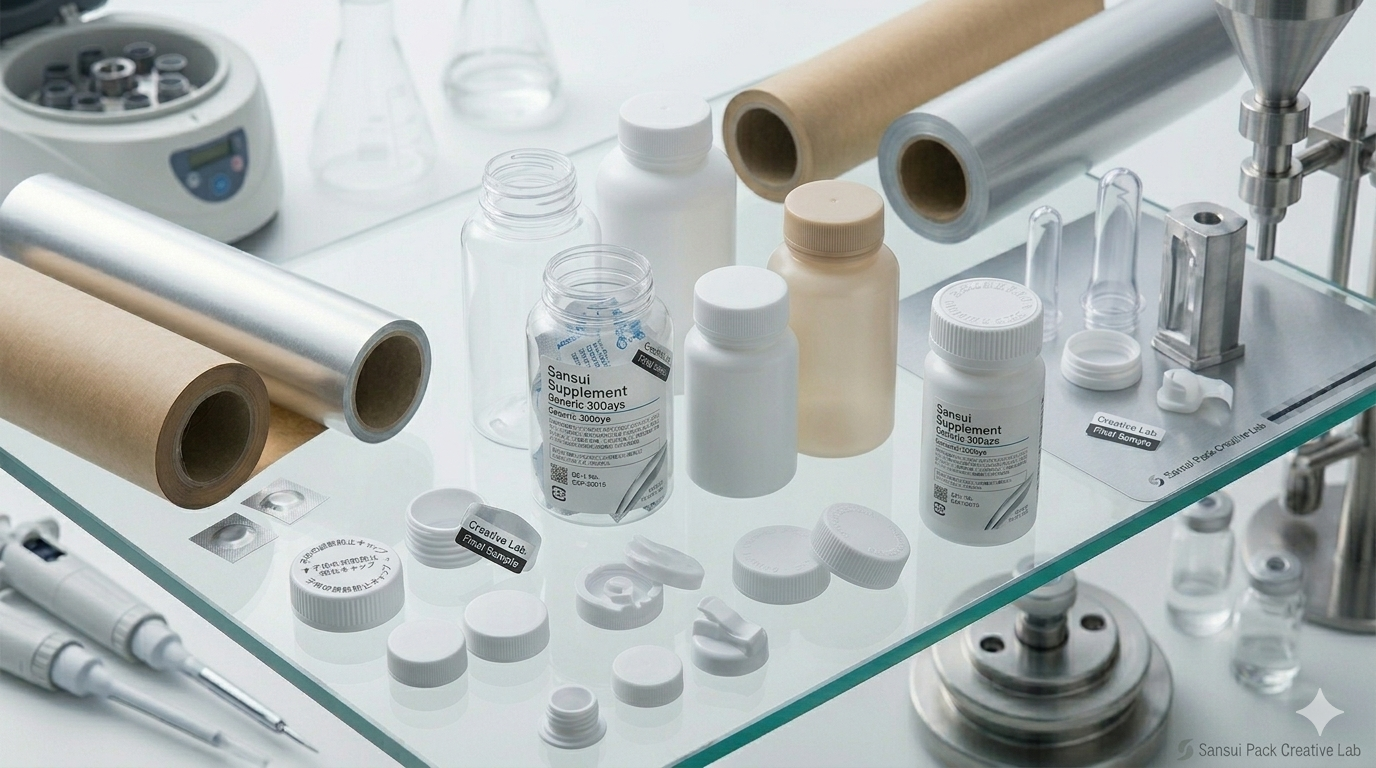 プラスチック容器・ボトル・キャップ成形品の調達（サンスイパック）