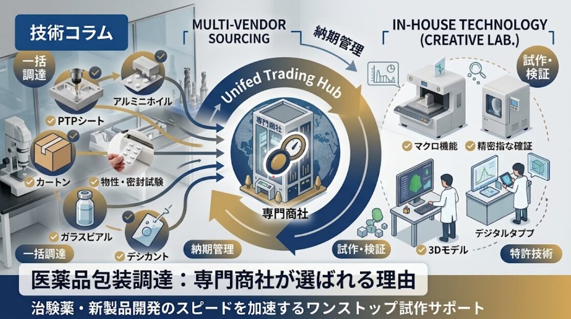PTP包装試作を小ロット・短納期で進めるポイント