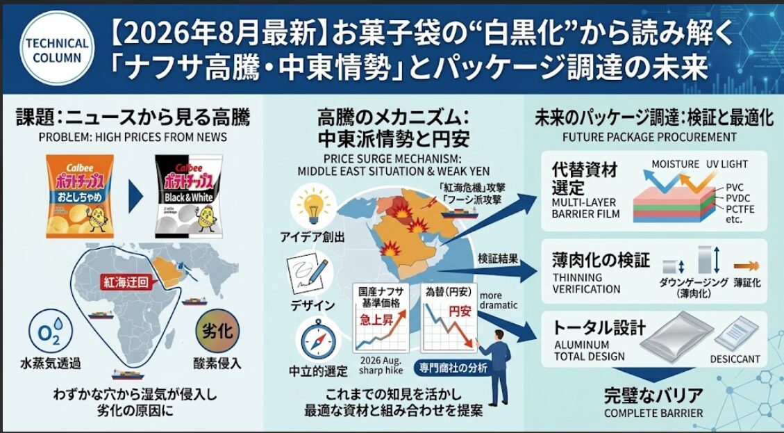 ナフサ高騰とプラスチック包材の調達対策